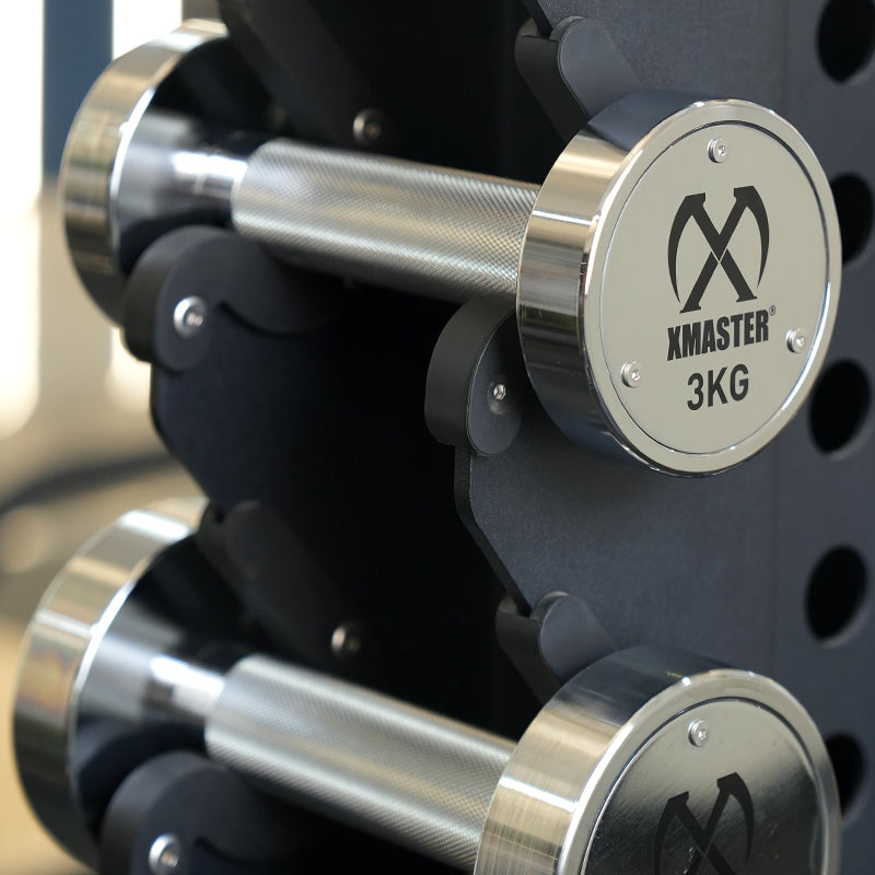 クロムスチールダンベルラックセット1‐10kg XTM-MCSDS【受注生産】
